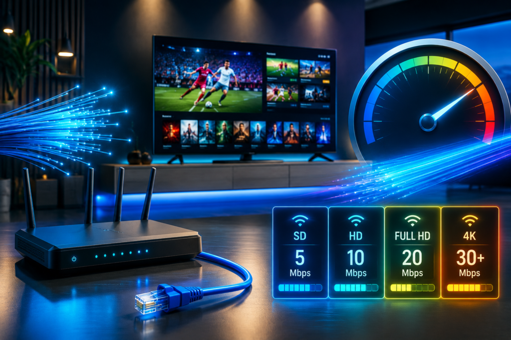 Best Internet Speed for IPTV Streaming